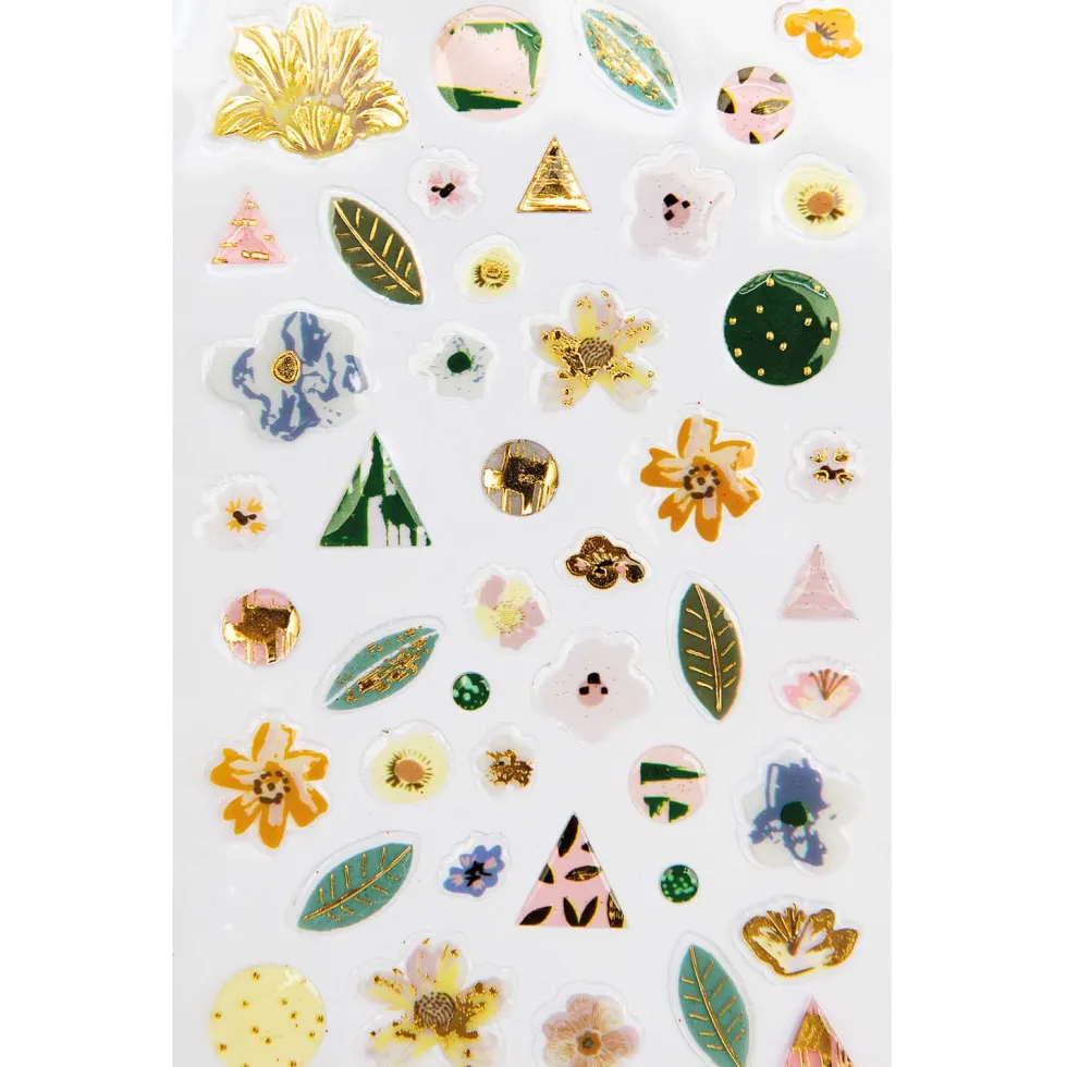 Naklejki żelowe - Paper Poetry - Nature, 45 szt.