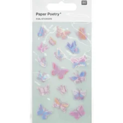 Naklejki foliowe Butterflies - Paper Poetry - 72 szt.