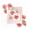 Naklejki foliowe połyskujące Kwiaty - DpCraft - Pink Blush 20 szt.