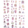 Naklejki foliowe Wróżki - DpCraft - Crystal Pink 6 ark.