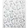 Naklejki halloweenowe - Paper Poetry - 260 szt.