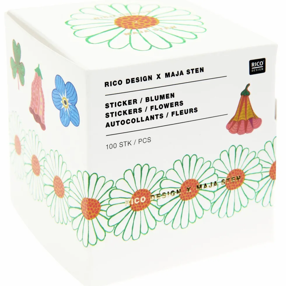 Naklejki na rolce Midsommar Magic Flowers - Rico Design - 100 szt.