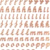 Naklejki ozdobne - DpCraft - Alfabet, małe literki, 168 szt.