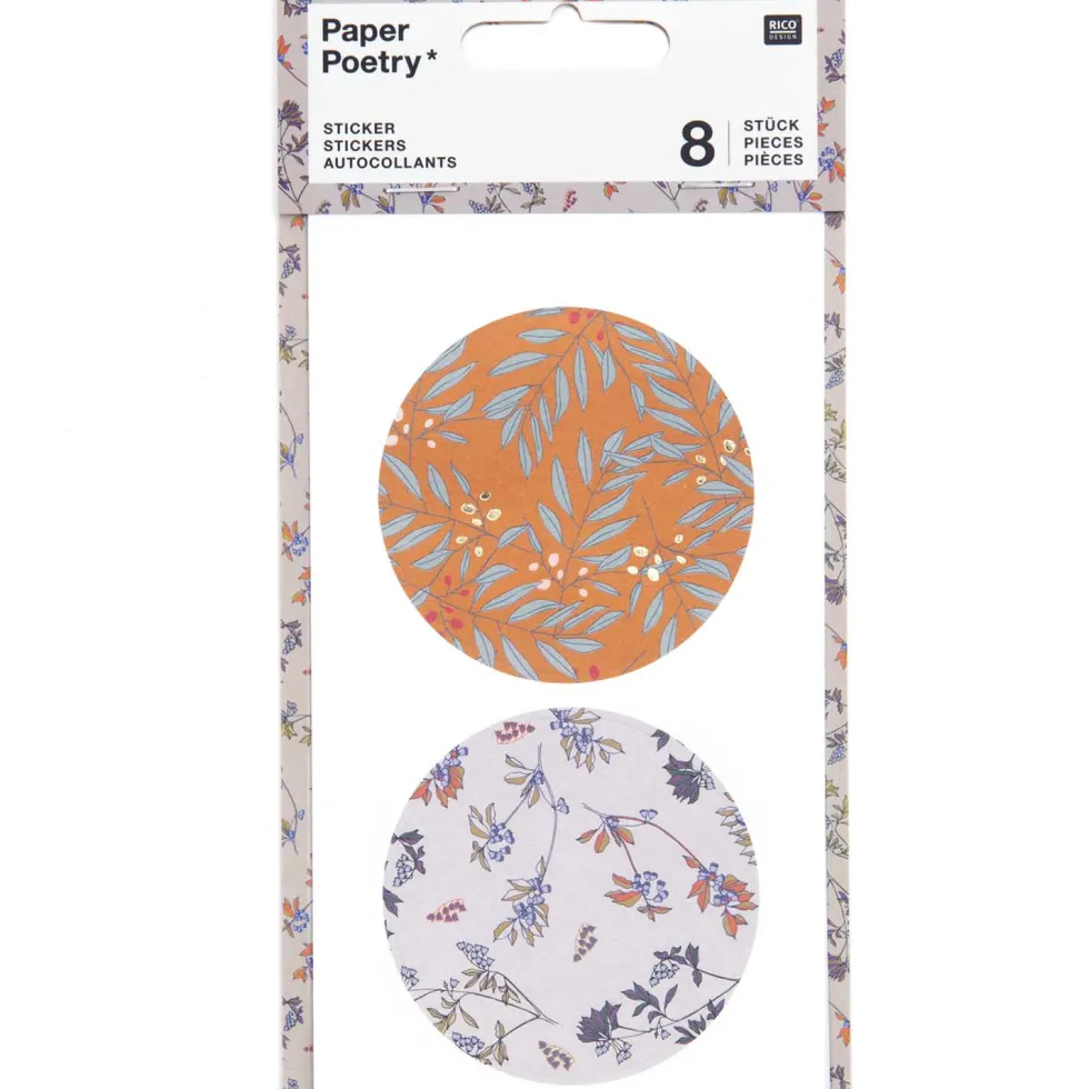 Naklejki - Paper Poetry - Duże rośliny, 8 szt.
