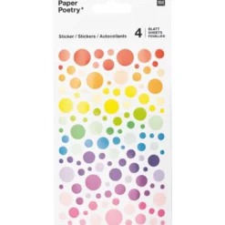 Naklejki papierowe kółka Circles - Paper Poetry - Multicolor
