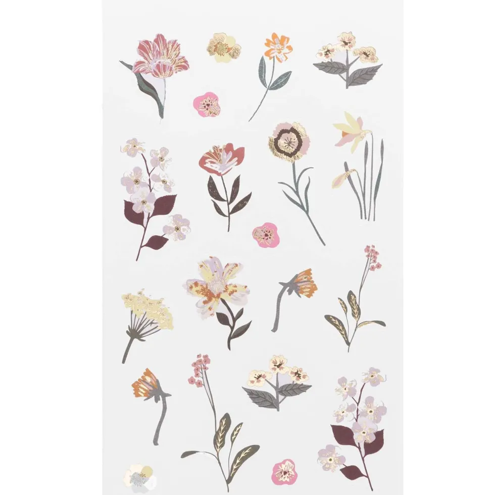 Naklejki papierowe Nature - Paper Poetry - Mauve 56 szt.