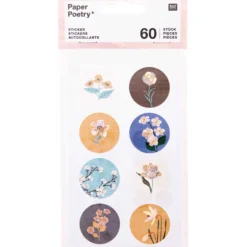 Naklejki papierowe Nature - Paper Poetry - 60 szt.