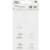 Naklejki Save The Date - Paper Poetry - złote, 32 szt.