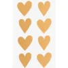 Naklejki serca - Paper Poetry - kraft, 32 szt.