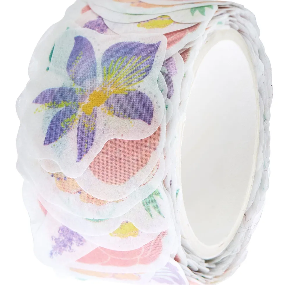 Naklejki washi Flowers Pastel - Paper Poetry - 200 szt.