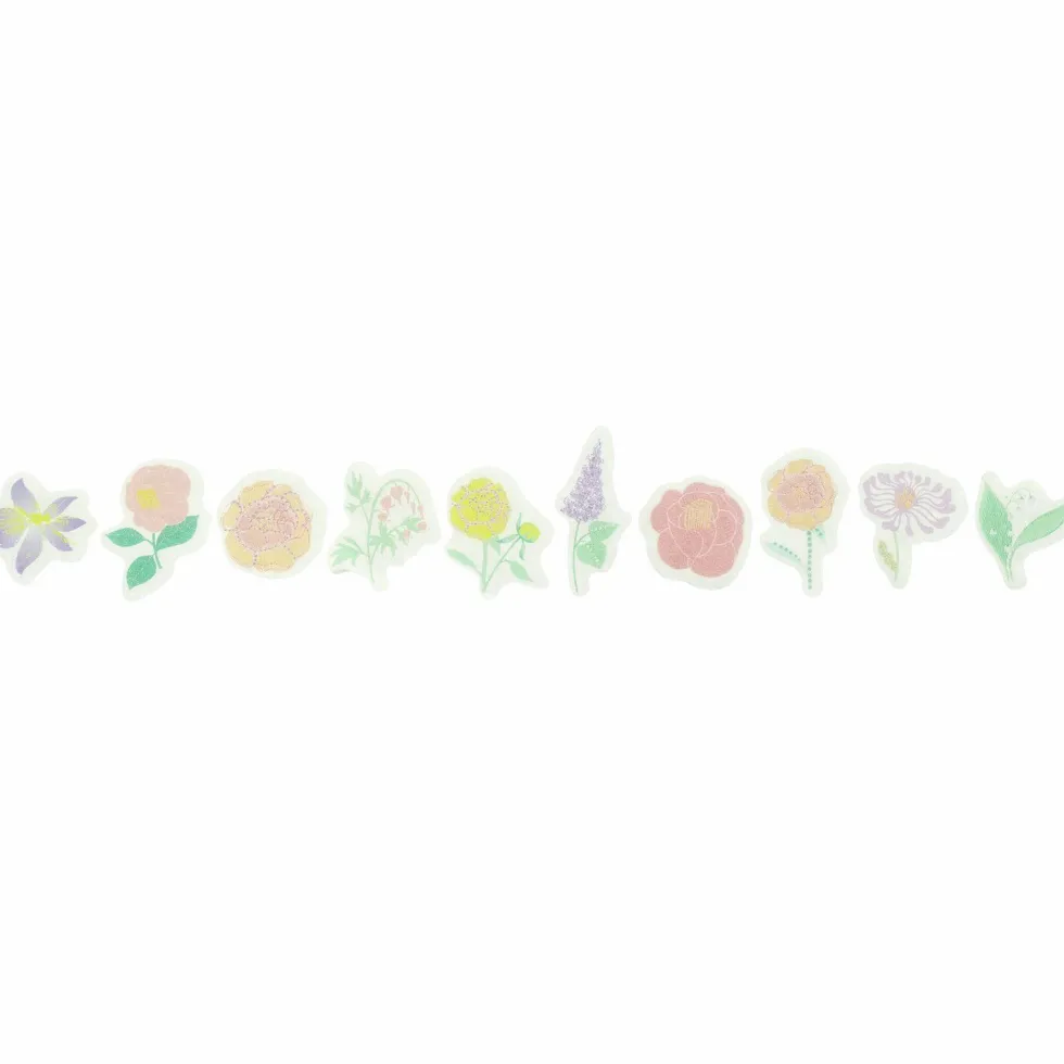 Naklejki washi Flowers Pastel - Paper Poetry - 200 szt.