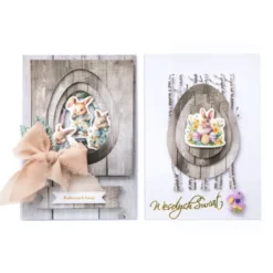 Naklejki winylowe Vintage Bunnies - DpCraft - 50 szt.