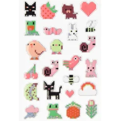 Naklejki wypukłe Puffy Futschikato - Paper Poetry - Pixels, 24 szt.