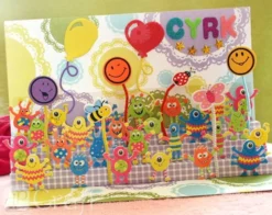 Naklejki z pianki - DpCraft - buźki, emocje, 60 szt.