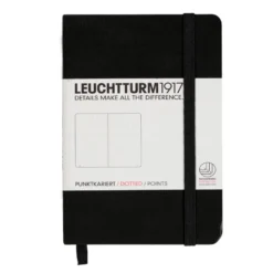 Notatnik A5 - Leuchtturm1917 - w kropki, czarny, 80 g/m2