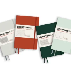 Notatnik A5 - Leuchtturm1917 - w linie, twarda okładka, Forest Green, 80 g/m2
