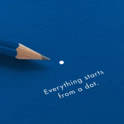 Notatnik Bauhaus - Leuchtturm1917 - Red, w kropki, twarda okładka, A5