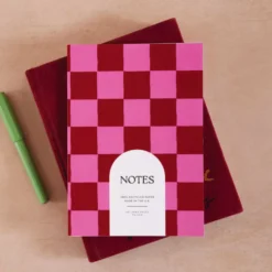 Notatnik Burgundy Check A5 - Good Tuesday - miękka okładka 90 g