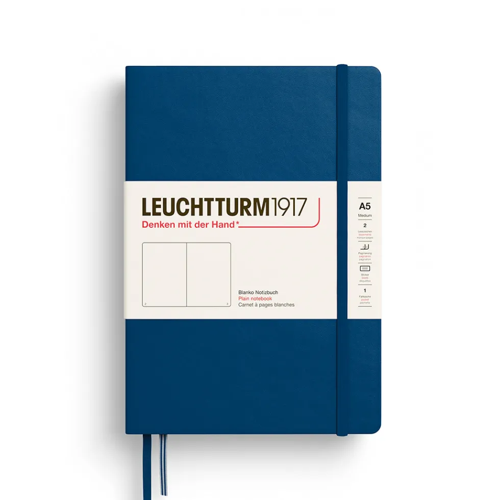 Notatnik gładki A5 - Leuchtturm1917 - Indigo