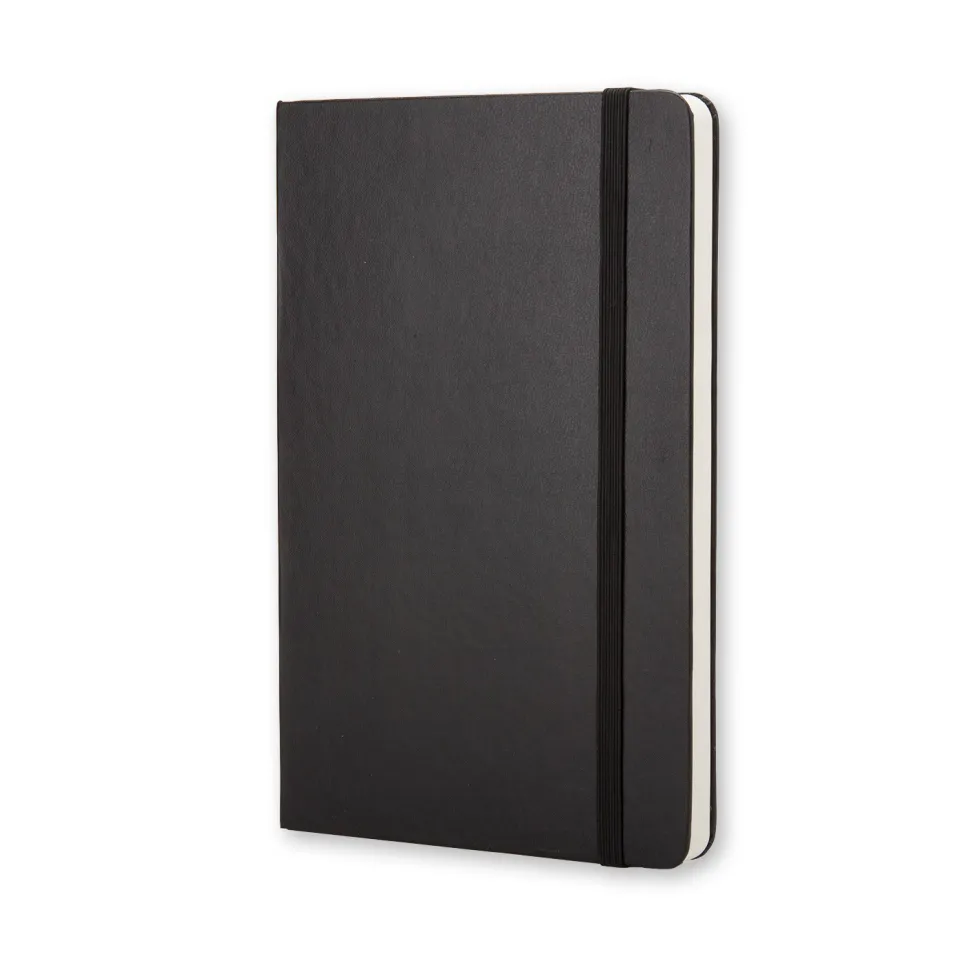Notatnik gładki A5 - Moleskine - czarny twarda okładka