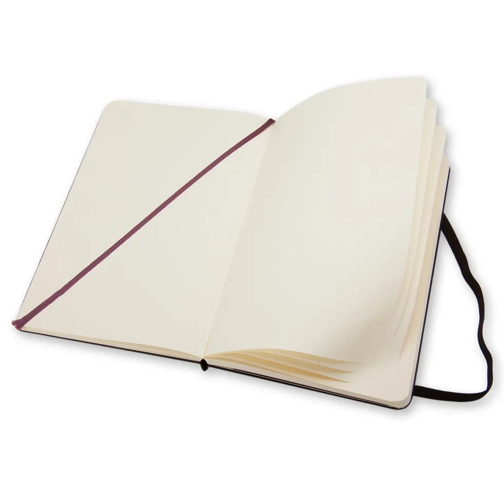 Notatnik gładki A5 - Moleskine - czarny twarda okładka