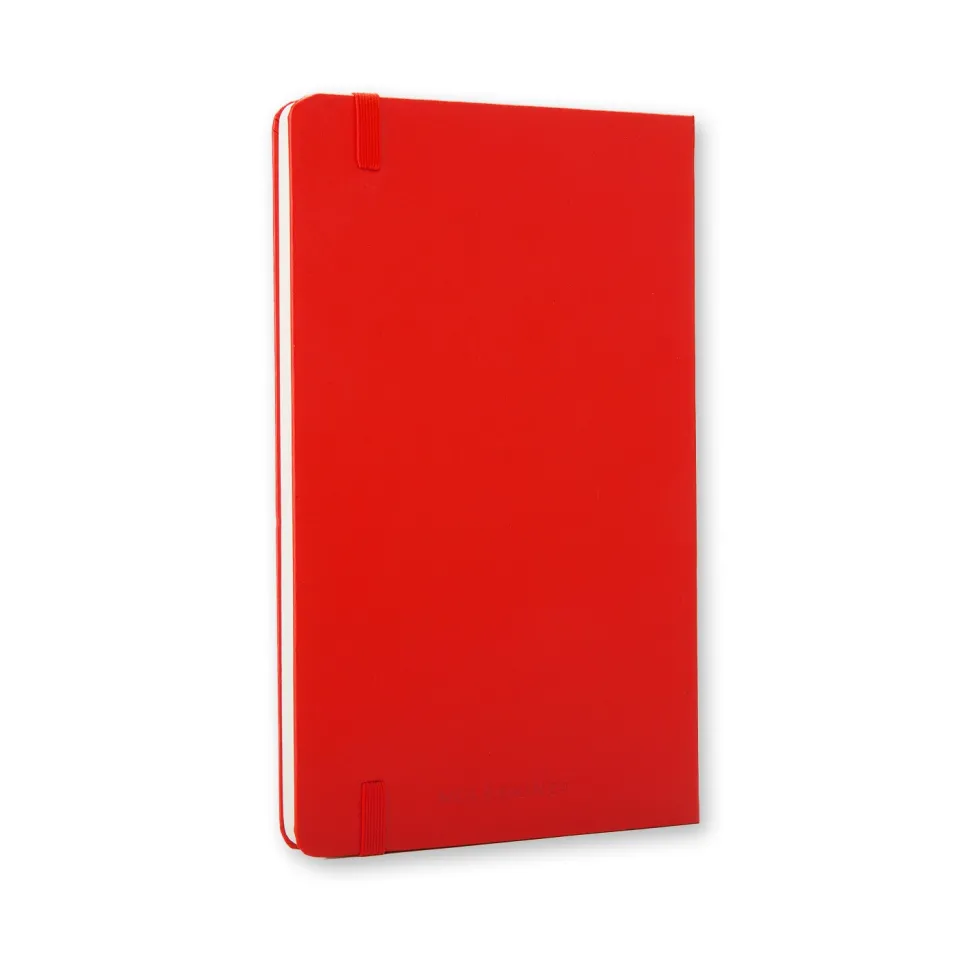 Notatnik gładki A5 - Moleskine - czerwony twarda okładka