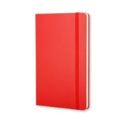 Notatnik gładki A5 - Moleskine - czerwony twarda okładka