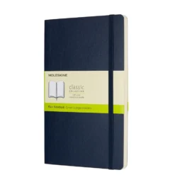 Notatnik gładki A5 - Moleskine - granatowy miękka okładka