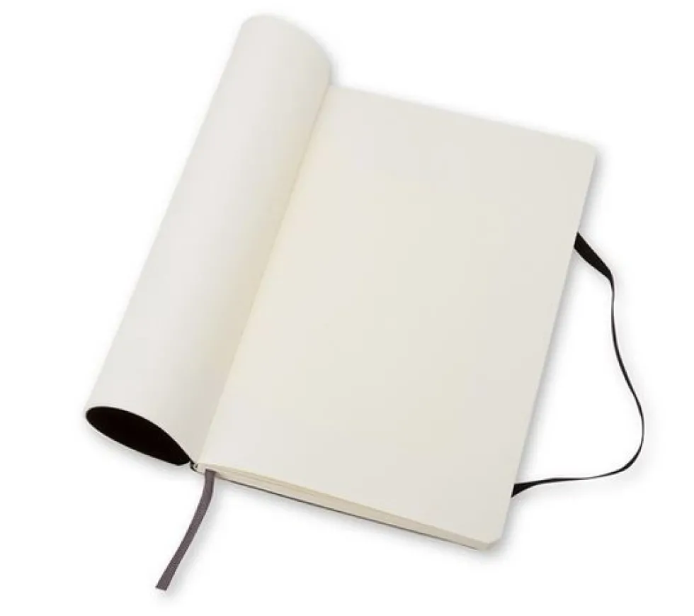 Notatnik gładki Classic 13 x 21 cm - Moleskine - czarny miękka okładka