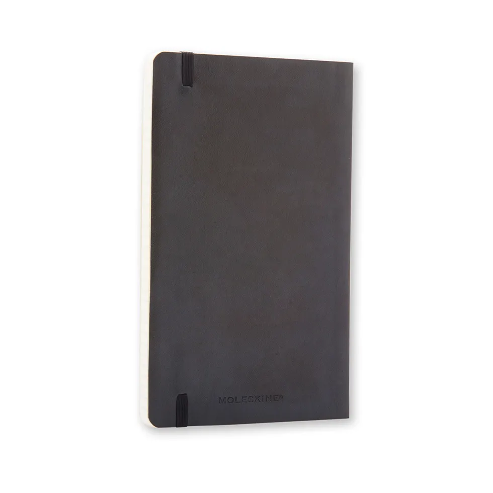 Notatnik gładki Classic 13 x 21 cm - Moleskine - czarny miękka okładka