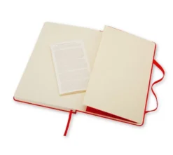 Notatnik gładki Classic 13 x 21 cm - Moleskine - czerwony miękka okładka