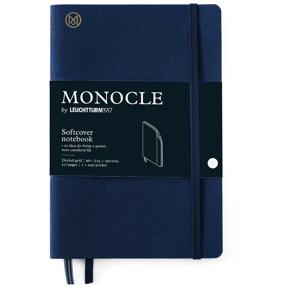 Notatnik Monocle B6+ - Leuchtturm1917 - w kropki, miękka okładka, Navy, 80 g