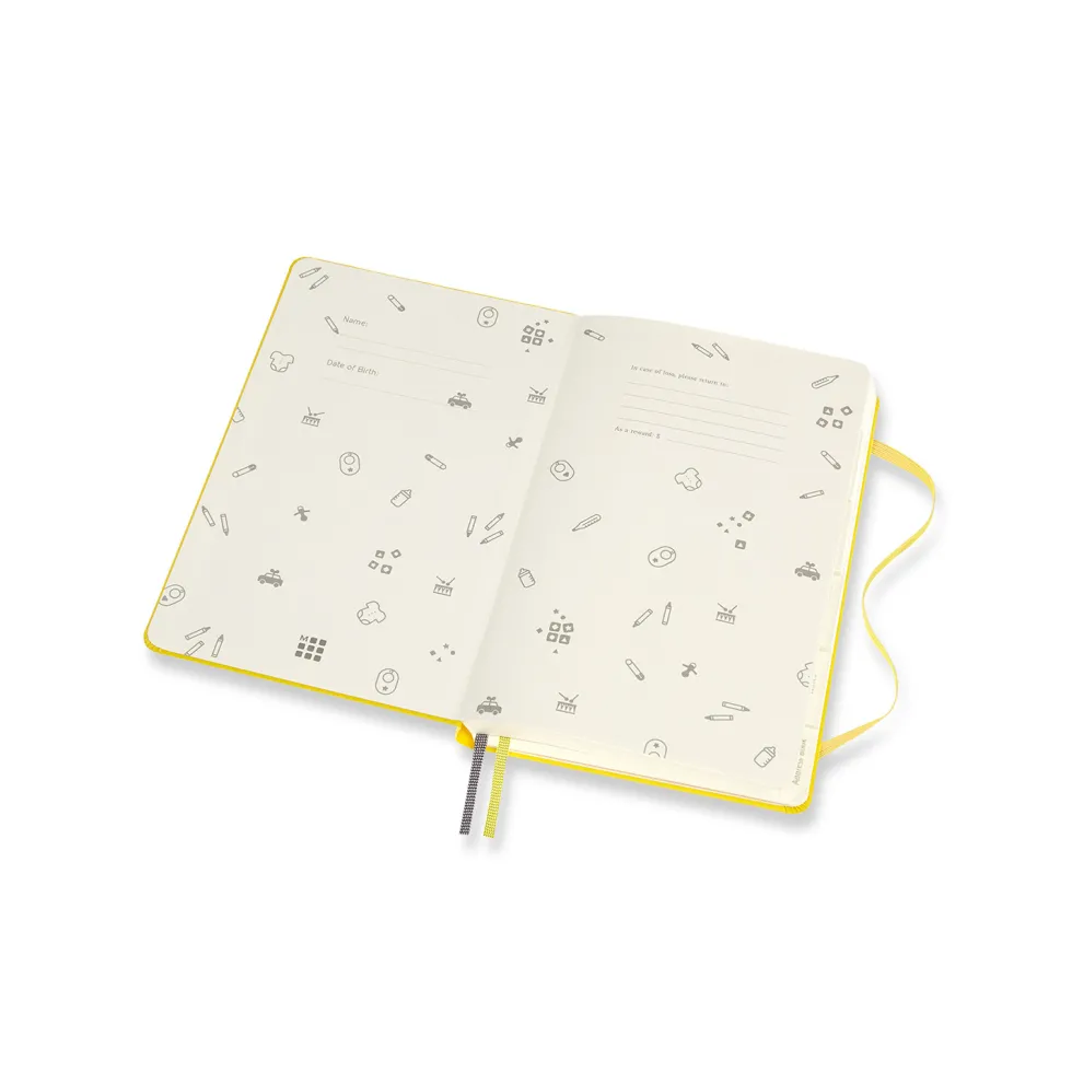 Notatnik Passion Journal Baby - Moleskine - żółty twardy L