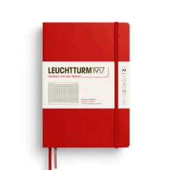 Notatnik w kratkę A5 - Leuchtturm1917 - Cherry