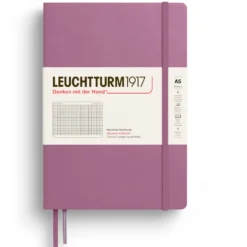 Notatnik w kratkę A5 - Leuchtturm1917 - Dusty Rose, twarda okładka