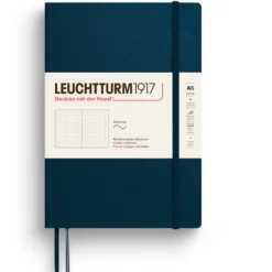 Notatnik w kropki A5 - Leuchtturm1917 - Deep Sea, miękka okładka