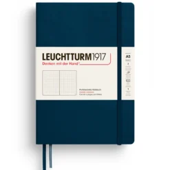 Notatnik w kropki A5 - Leuchtturm1917 - Deep Sea, twarda okładka