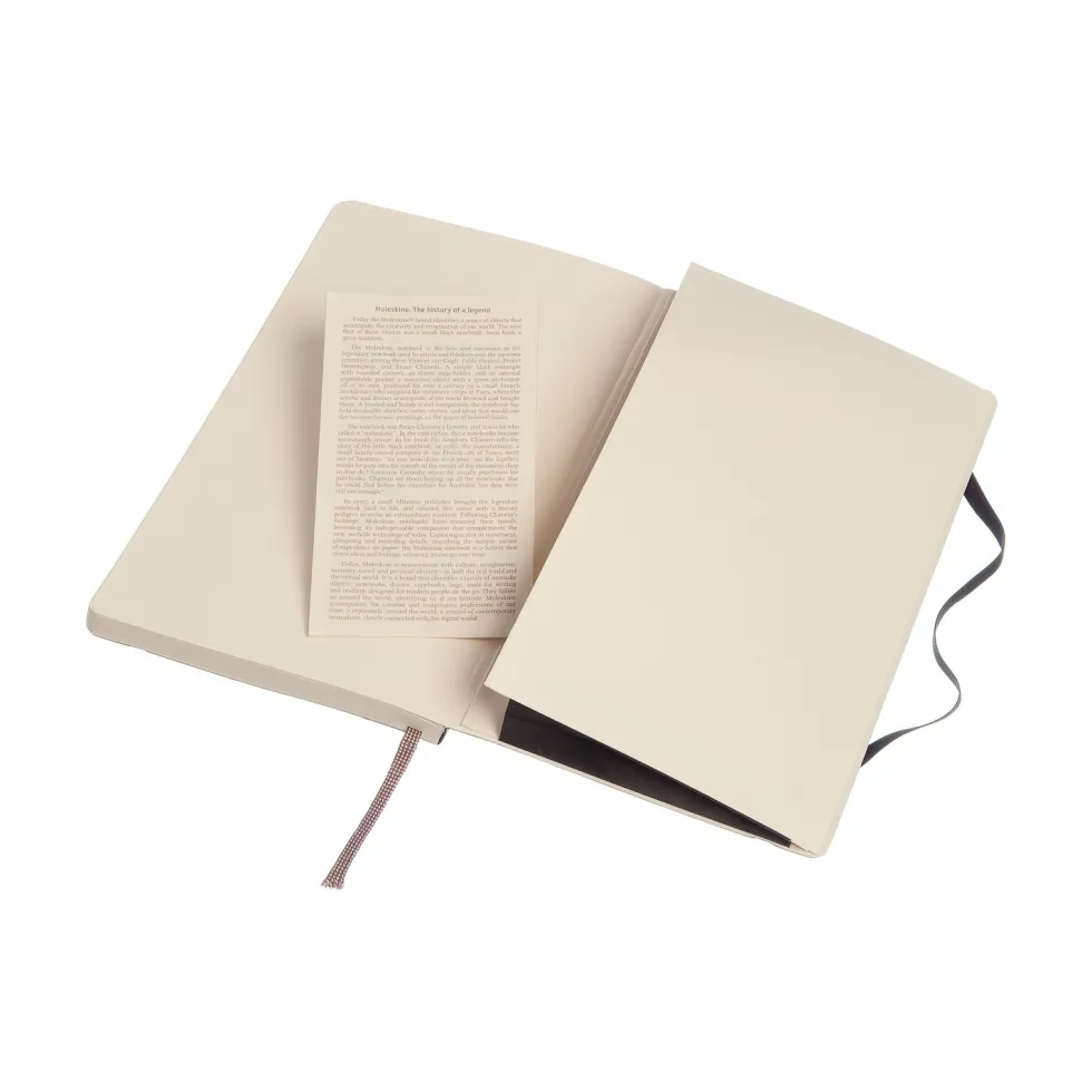 Notatnik w kropki A5 - Moleskine - czarny miękka okładka