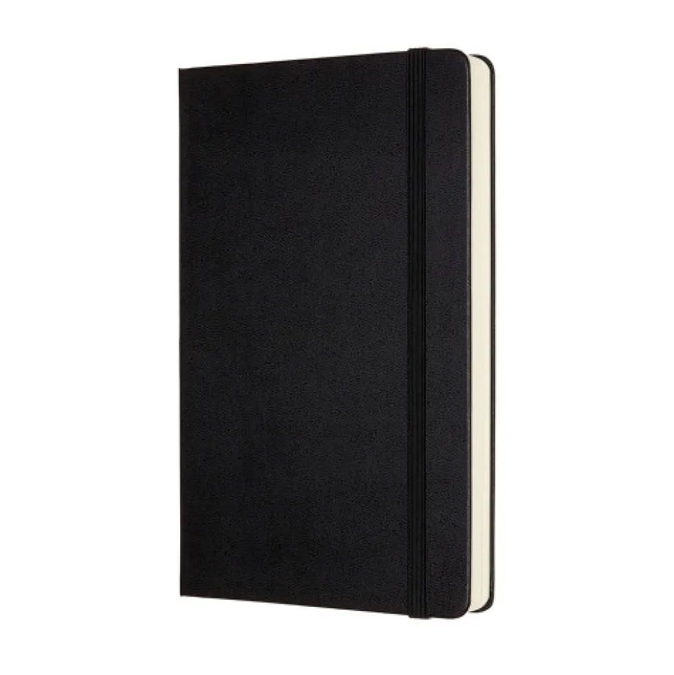 Notatnik w kropki A5 - Moleskine - czarny twarda okładka