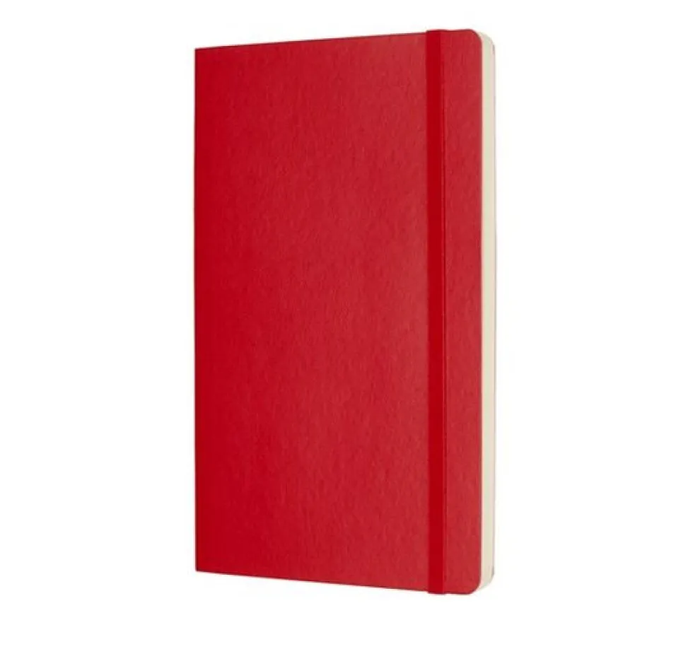 Notatnik w kropki Classic 13 x 21 cm - Moleskine - czerwony twarda okładka