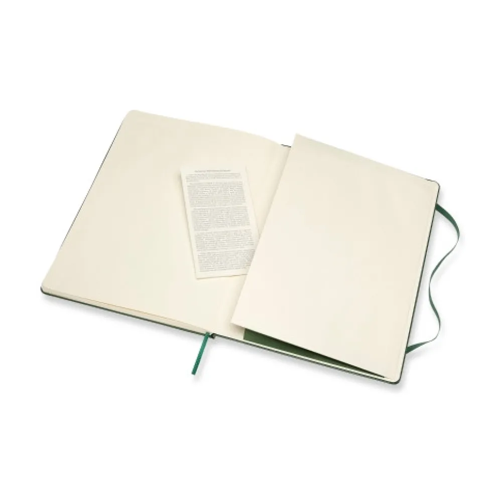 Notatnik w kropki XL - Moleskine - ciemnozielony twarda okładka