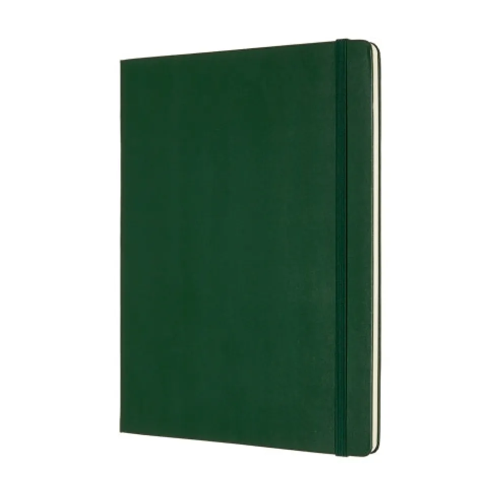 Notatnik w kropki XL - Moleskine - ciemnozielony twarda okładka