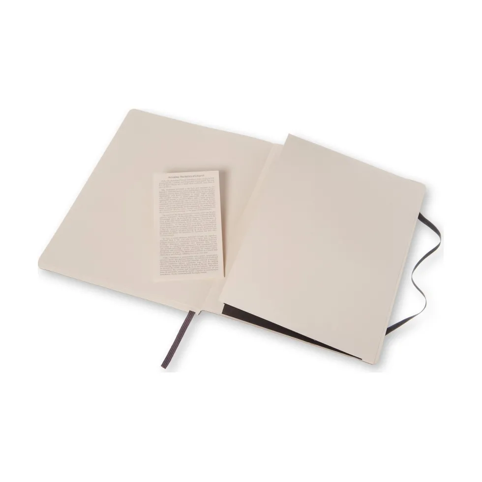 Notatnik w kropki XL - Moleskine - czarny miękka okładka