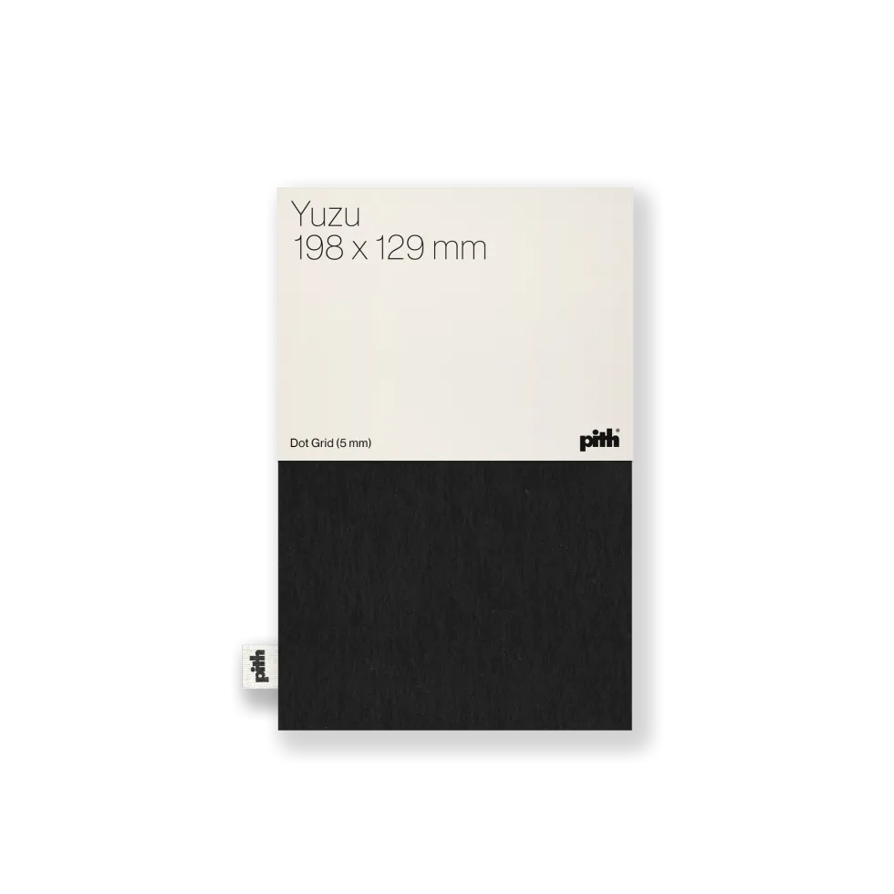 Notatnik w kropki Yuzu 12,9 x 19,8 cm - pith - Black