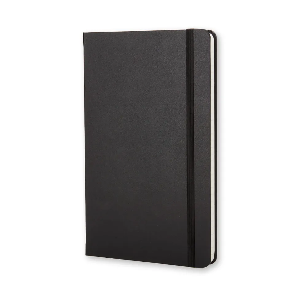 Notatnik w linie A5 - Moleskine - czarny twarda okładka
