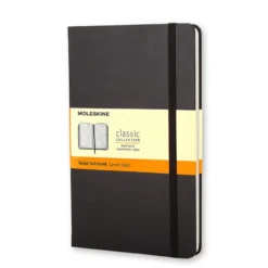 Notatnik w linie A5 - Moleskine - czarny twarda okładka