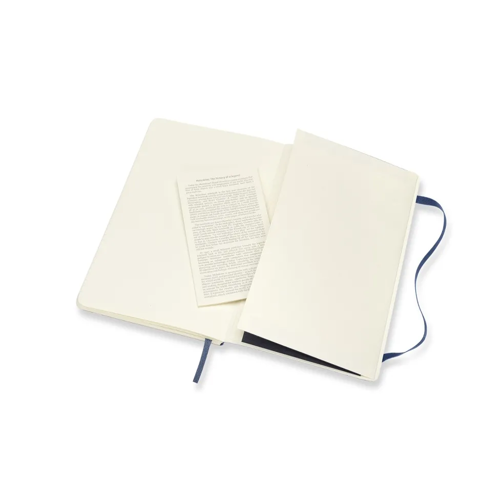 Notatnik w linie A5 - Moleskine - granatowy miękka okładka