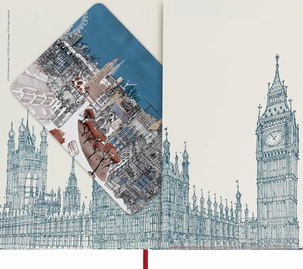 Notatnik w linie I am London 13 x 21 cm - Moleskine - twarda okładka