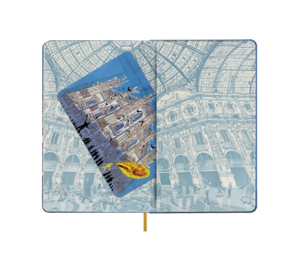 Notatnik w linie I am Milan 13 x 21 cm - Moleskine - twarda okładka