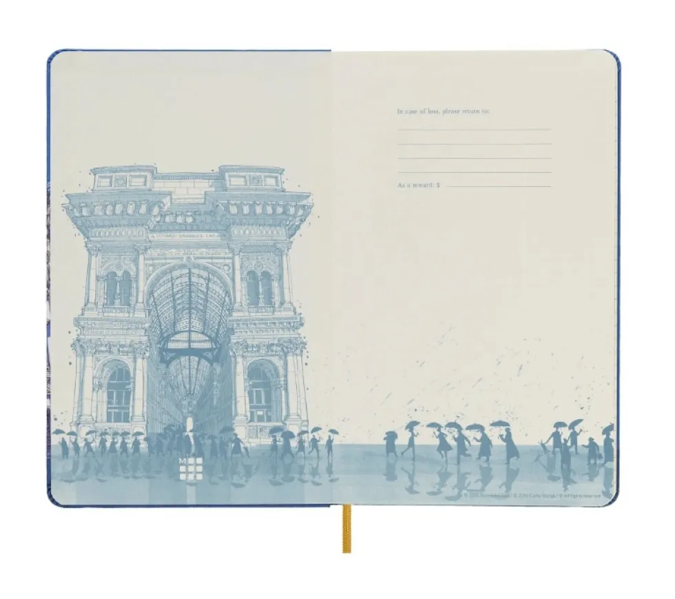 Notatnik w linie I am Milan 13 x 21 cm - Moleskine - twarda okładka
